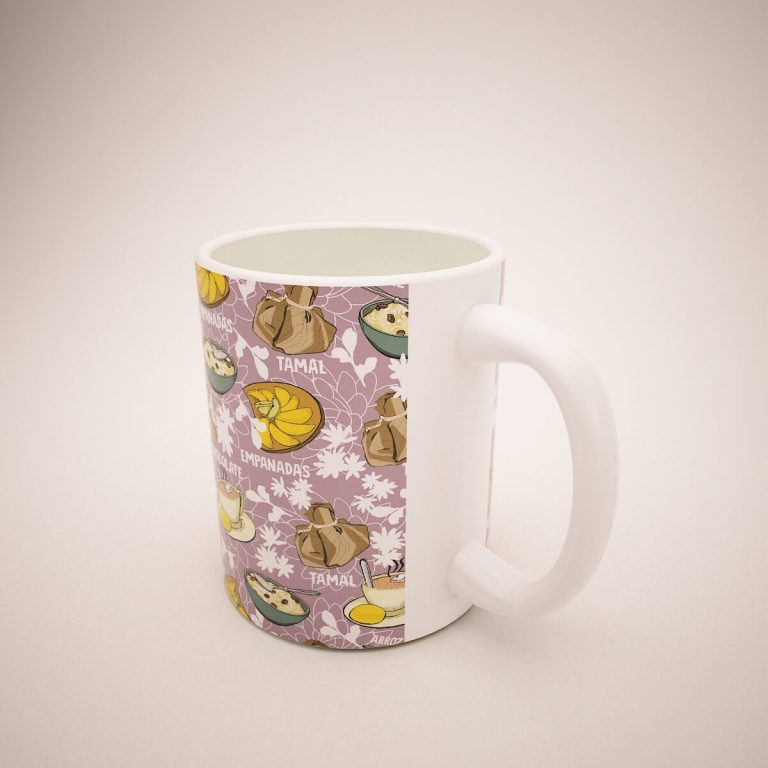 Mug Blanco Comidas Típicas Colombianas – PandaMug