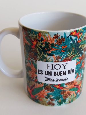 Mug Blanco Colibríes