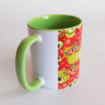 Mug Verde Claro Frutas Tropicales