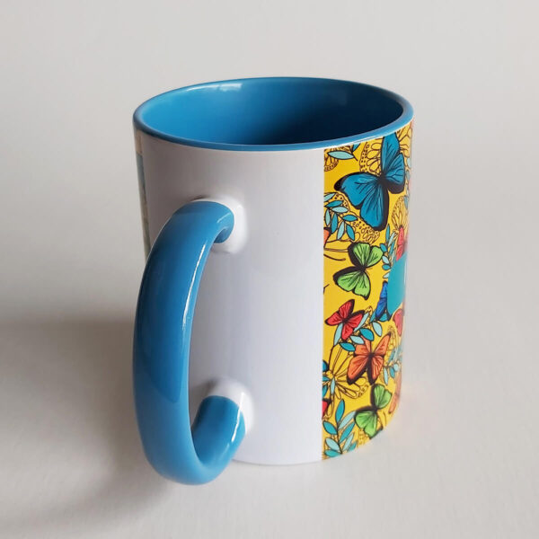 Mug Azul Claro Mariposario Colombiano